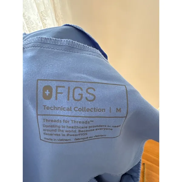 FIGS Tansen Jogger Scrub Pants Womens Medium Blue Technical Collection - Image 5