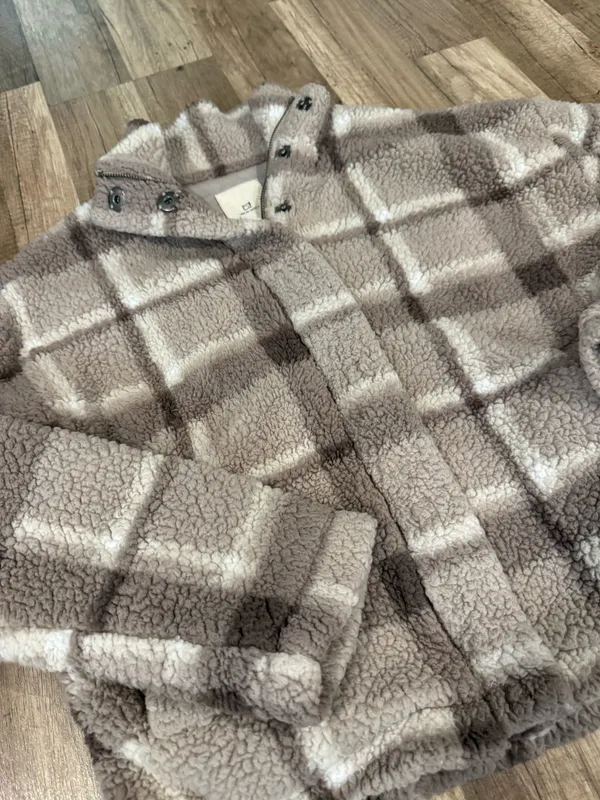 Plaid Sherpa jacket  - Image 2