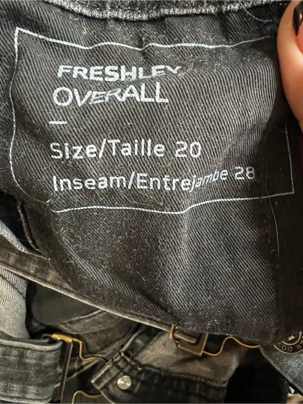 Dovetail Freshley Gray Workwear Canvas Overalls Plus Size Petite Reinforced Knee - Image 14