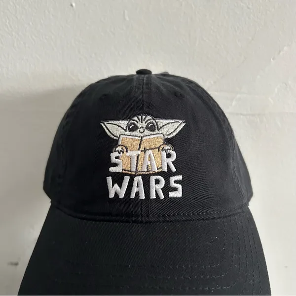 Disney Star Wars Baby Yoda Grogu Black Baseball Cap Hat One Size - Image 4