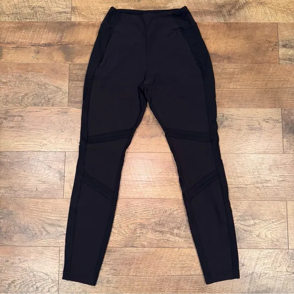 Athleta Highline Hybrid Ankle Pants Women's Activewear Black Leggings - Image 3