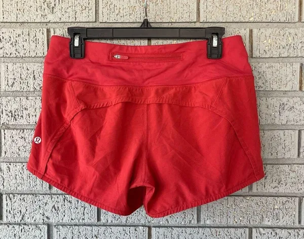 Lululemon Run Times Short II *4" Persian Red Size 6 - Image 6