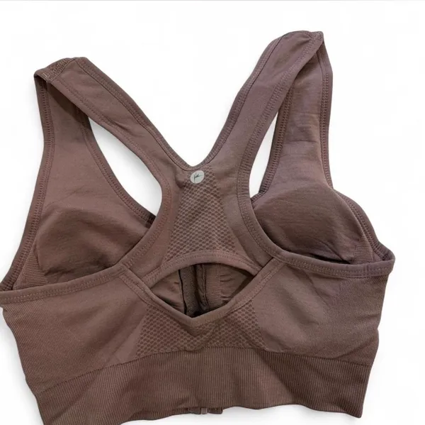 90 Degrees by Reflex Brown Sports Bra - Image 2