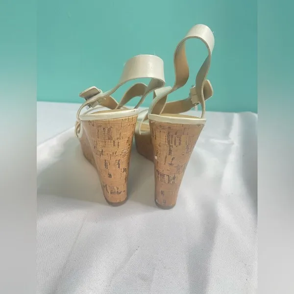Franco sarto wedge sandals white size‎ 9 - Image 4