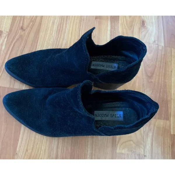 Steve Madden‎ Black Suede Boots - Image 5