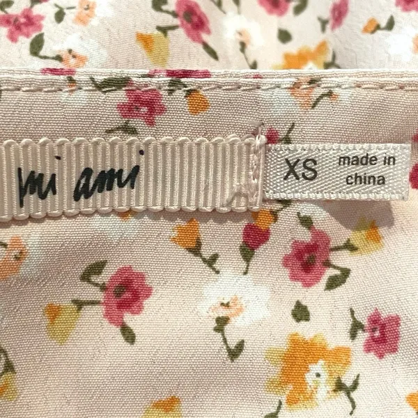 Mi‎ Ami Francescas Sicily JJ4 Floral Ruffle Mini Skirt Pink XS - Image 5