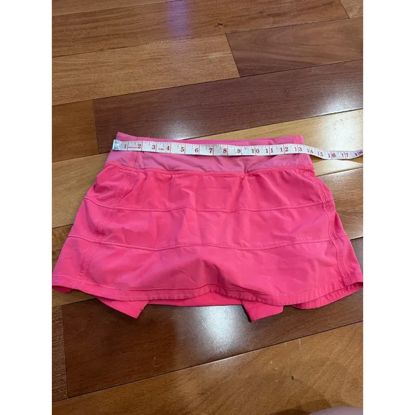 Lululemon Pace Setter Skirt Womens Pink Pleated Running Tennis Skort LW8AC6R 4 - Image 6
