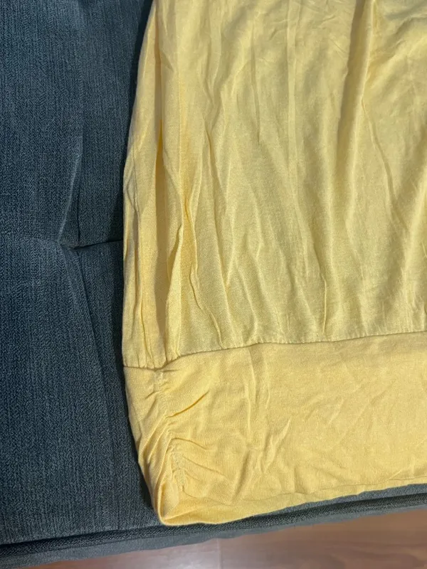 Y2K mock neck halter yellow top Size XS - Image 10