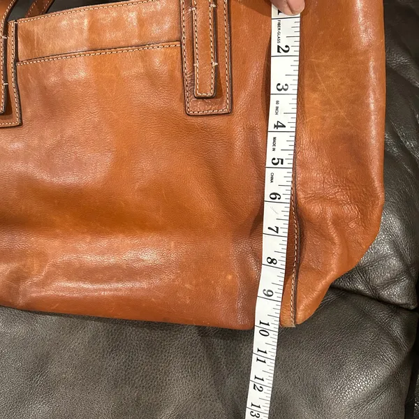 Fossil Women's Brown Leather Tote - Image 14