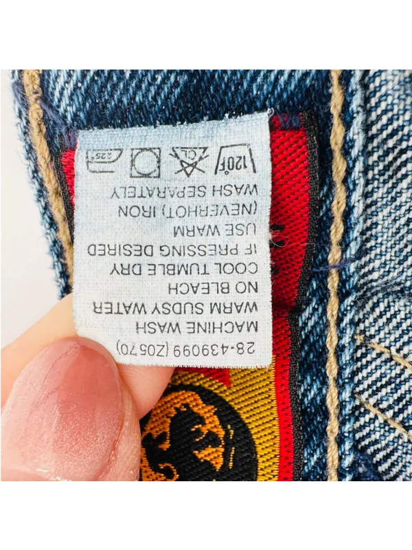 90’s Lawman Western High Rise Blue Jeans Size 6 Tall - Image 6