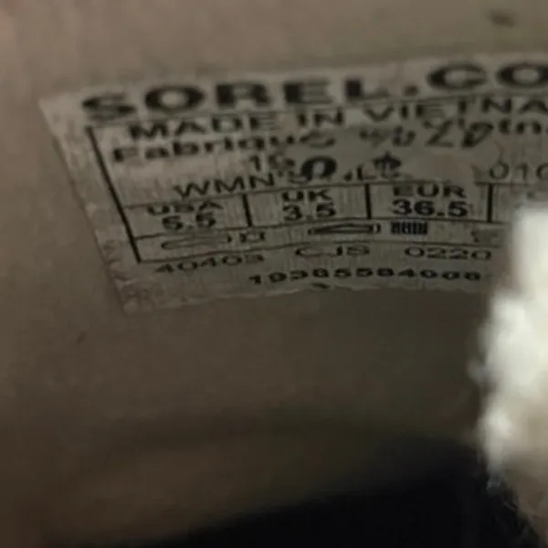 Sorel Black Lace Up Boots Size 6.5‎ - Image 8