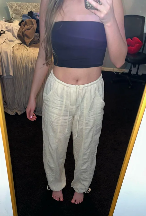 Linen like pants White Size undefined - Image 3
