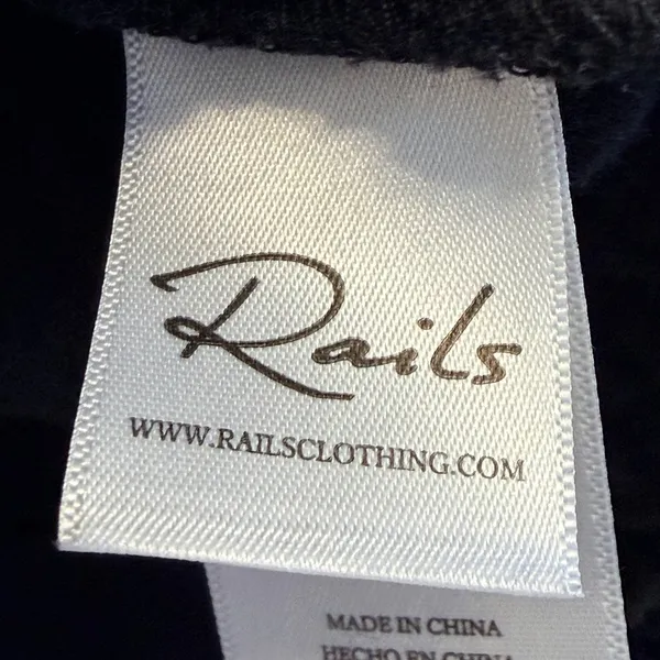 Rails Valentina Black Gauze Tiered Mini Dress Womens XS Tiered Cotton Summer‎ - Image 9