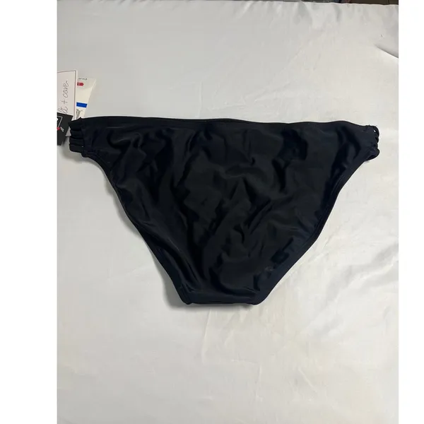 Salt + Cove Womens Black‎ Strappy Side Bikini Bottom Swimsuit XL NEW - Image 3