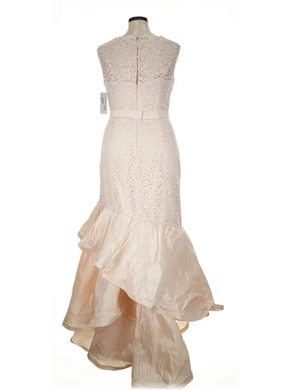 NWT Rickie Freeman for Teri Jon Lace & Taffeta Gown in Blush Pink Dress 16 - Image 4