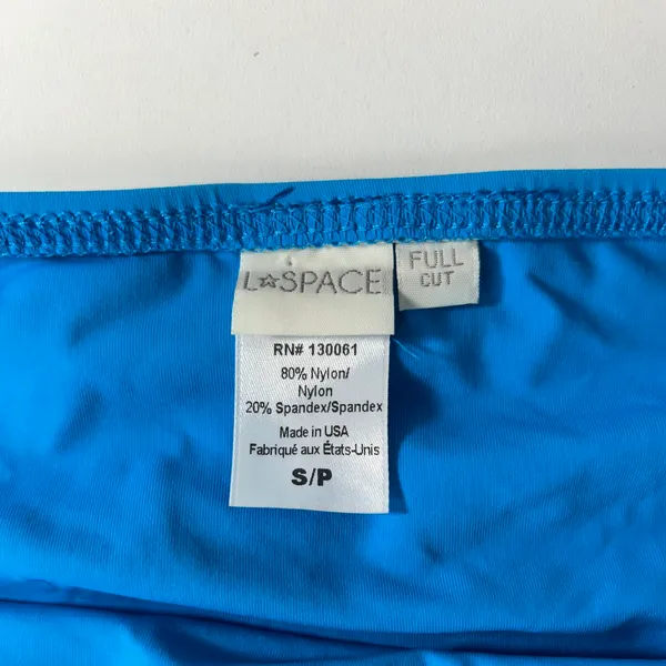 Lspace Bikini Bottoms Blue Full Cut Size Small - Image 2