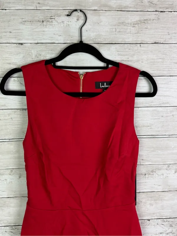 Lulus Just Us Red Skater Dress Size XS - Image 5