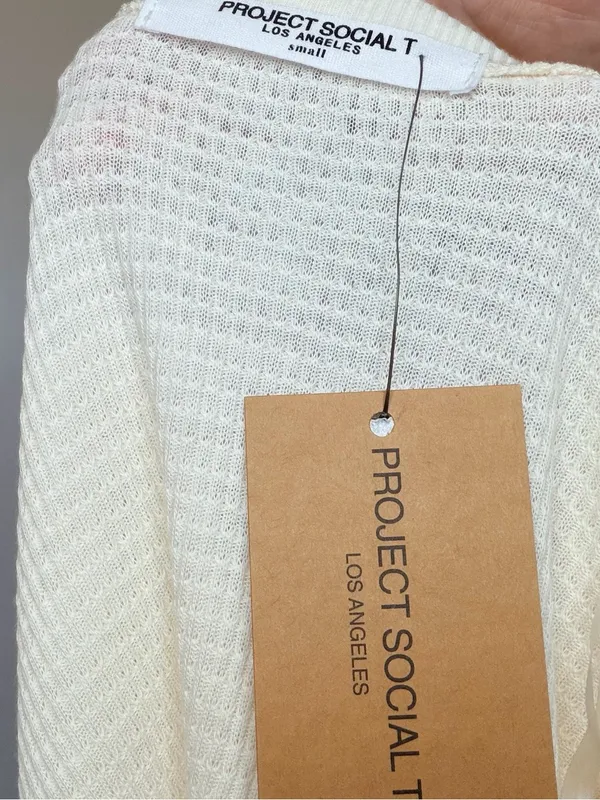New Project Social T Underground Burnout Thermal V-Neck Long Sleeve - Image 9