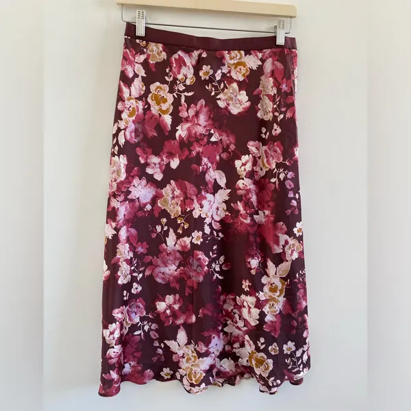 Free People Intimately Sweet Talker Floral Midi Skirt Size Medium - Image 6