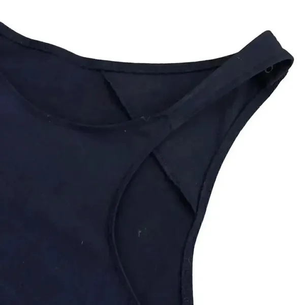 Abercrombie & Fitch Black Soft Long Sleeves Mesh Square Neck Bodysuit SZ S #1112 - Image 8