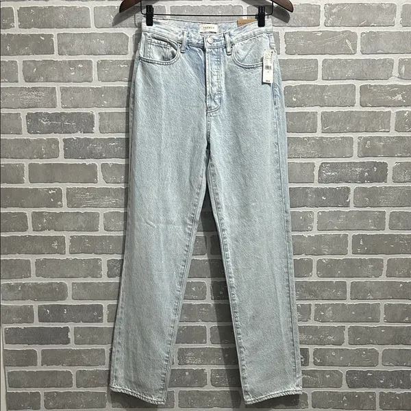 PacSun High Rise Dad Jeans Light Wash Straight Leg 90s Model Off Duty Siz 25 NWT - Image 3