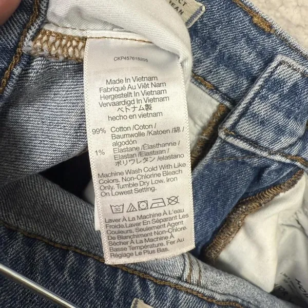 Madewell Jeans Womens 26 Blue The Perfect Vintage Jean‎ High Rise Frayed Hem - Image 5