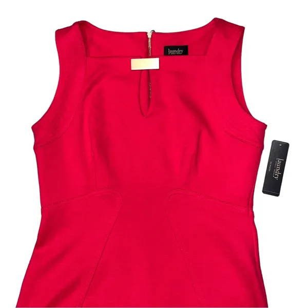 NEW Laundry by Shelli Segal Candy Pink Bodycon Sleeveless Dress - Image 4