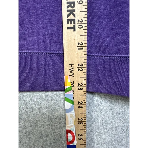 Hanes Womens Sweatshirt Comfort Blend‎ Purple Large Long Sleeve Cotton Blend - Image 6