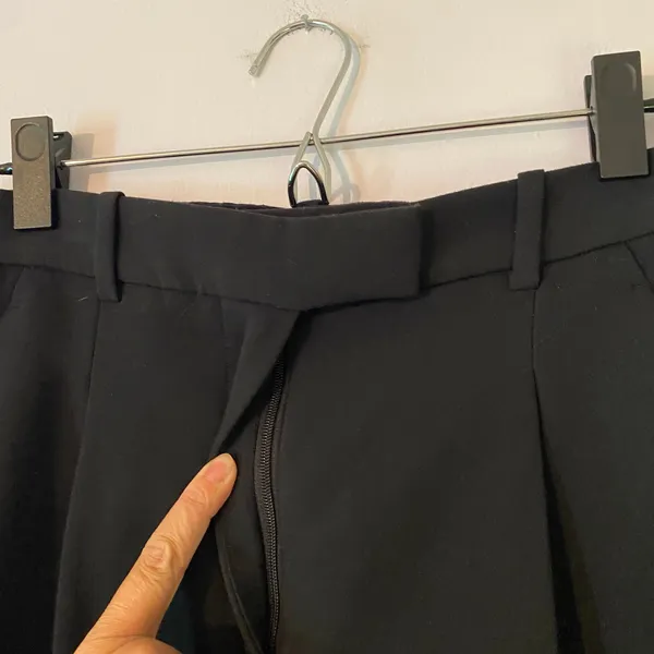 Abercrombie & Fitch Black Sloane Trouser Pants Wide Leg High Rise Women's 4 / 27 - Image 4