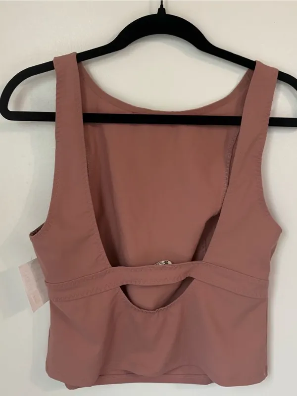 Free People Dusty Rose Sleeveless Crop Tank NWT Size M - Image 4