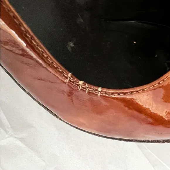Stuart Weitzman Bronze Peeptoe Stiletto Heels Size 8 Corpcore 80s Power Dressing - Image 14