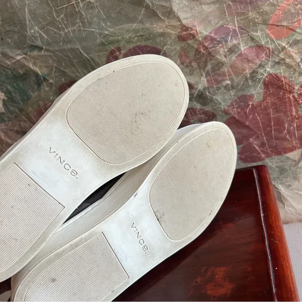 Vince Warren Grey Suede Platform Slip On Sneakers 8.5 - Image 5