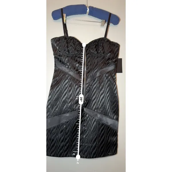 Retrofête Diana Black Bodycon Mini Cocktail Dress Women’s Size Medium - Image 8