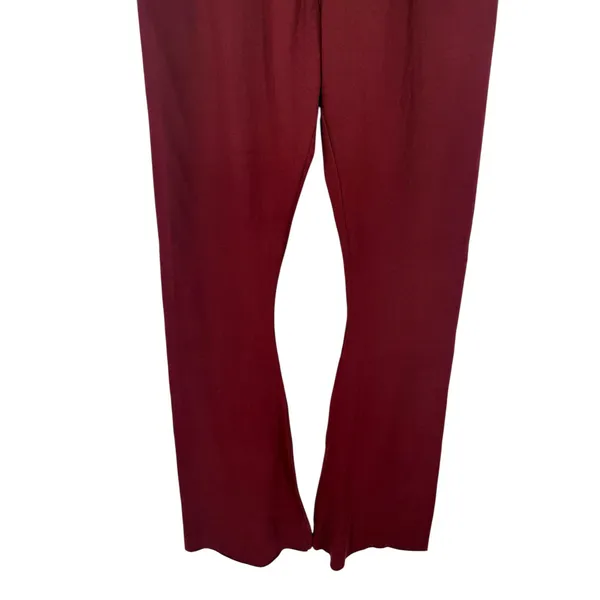 NWT True Religion Eva Pant Redwood Athletic Hook Up Flare Leggings Size Medium - Image 9
