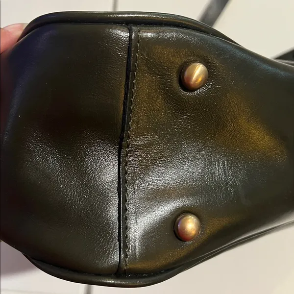 Patricia Nash Ovodda Satchel, Black, Leather, Classic, vintage - Image 13