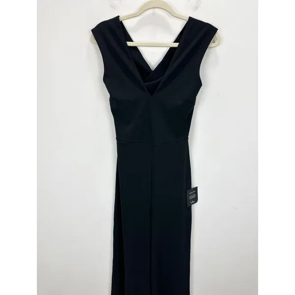 Lulus Thinking Out Loud Black Backless Jumpsuit Formal Cocktail Party Medium NWT - Image 6