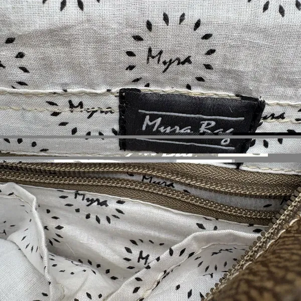 Myra Bag Backpack Western Cotton White Leather Calf Hair Backpack and Wallet - Image 6