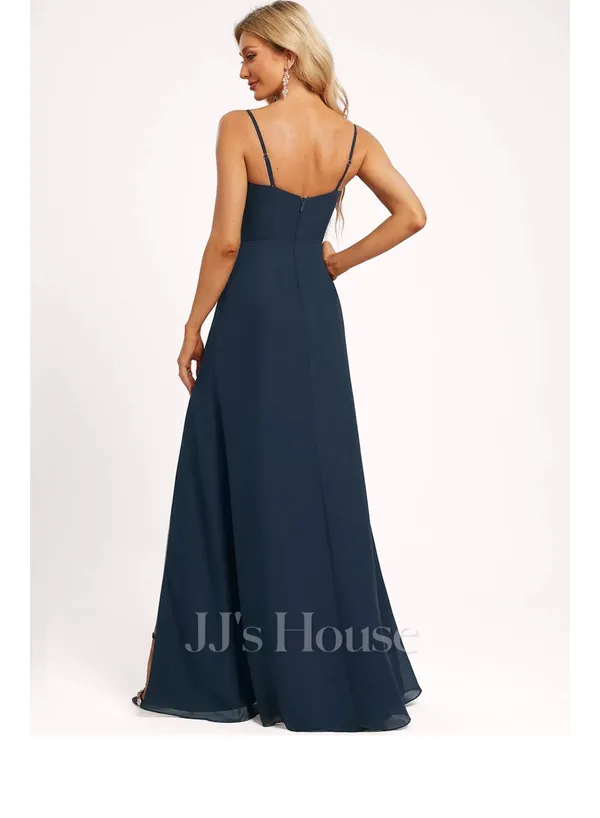 JJHOUSE navy blue chiffon dress - Image 2