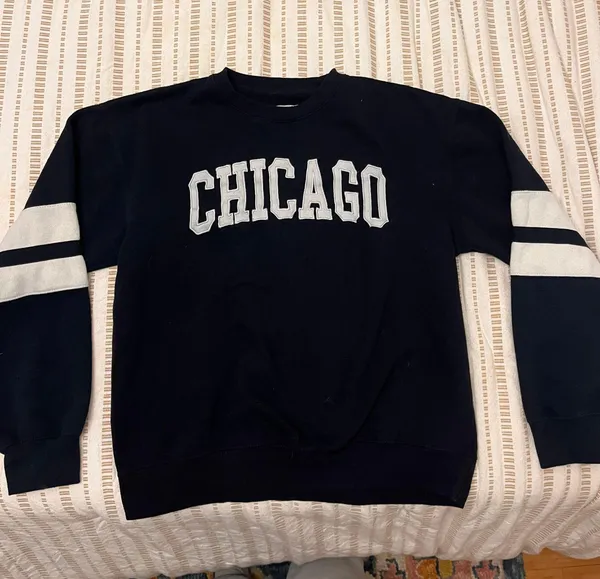 Chicago Comfy Crewneck Sweatshirt Black Size XL - Image 2