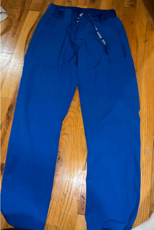 Royal Blue MedCouture Scrub Pants - Image 2