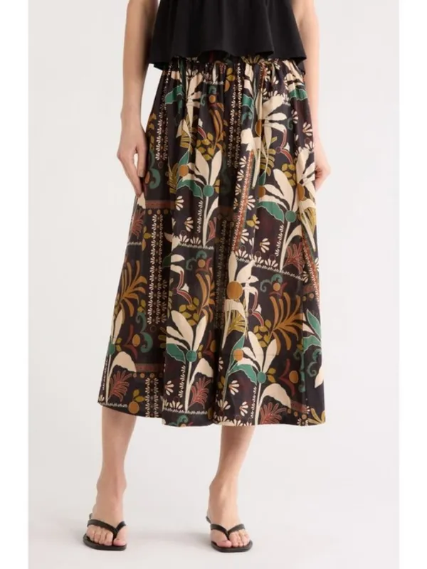 💕JASON WU💕 Printed Skirt ~ Block Moody Tropical Print Large L NWT - Image 5