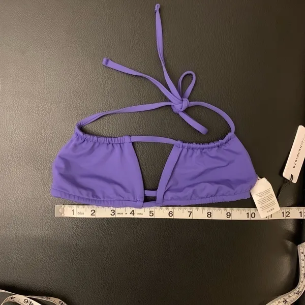 WeWoreWhat Ruched Bandeau Bikini Sapphire Blue XS NWT‎ - Image 13