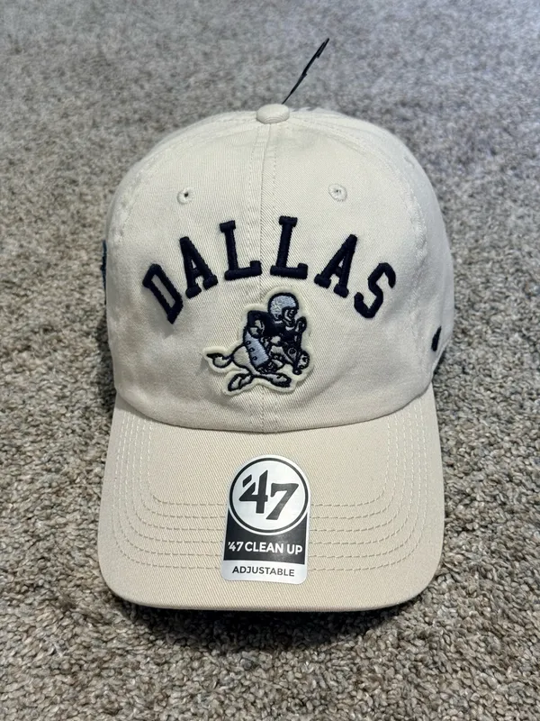 ’47 Brand Dallas Cowboys Retro Ivory Clean Up adjustable hat - Image 3
