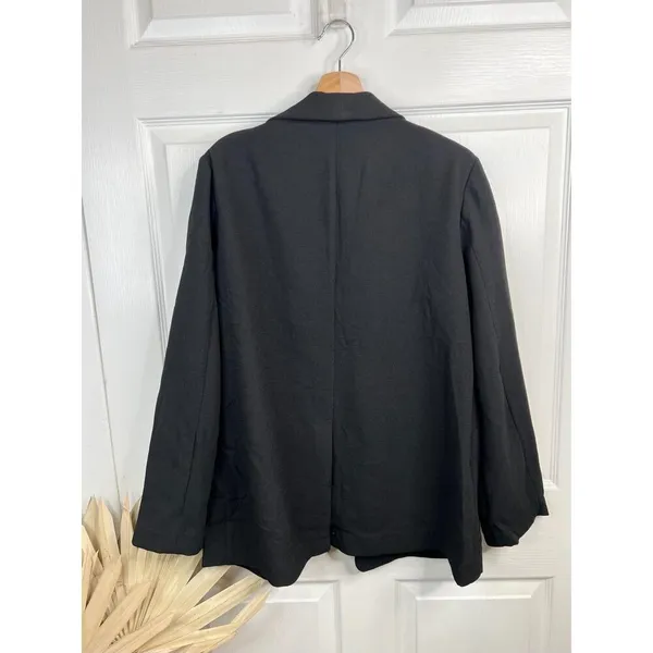 BCBGeneration Black Single-Button Notched Lapel Blazer Jacket Size S - Image 3