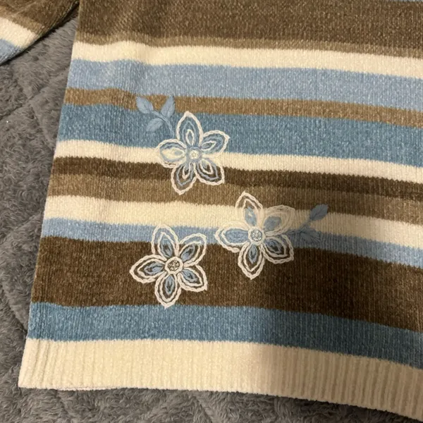 Alfred Dunner 1X Striped Soft Sweater - Image 3
