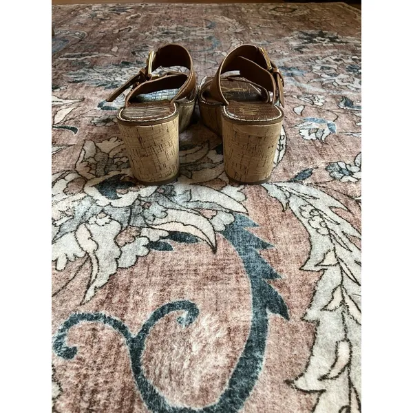 Sam Edelman Womens Slip On Buckle Platform Platform Sandals Size 9 GUC - Image 2