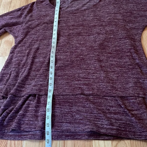 Soft Surroundings Knit Sweater Womens XL Purple Layered Minimalist Cozy - Image 6