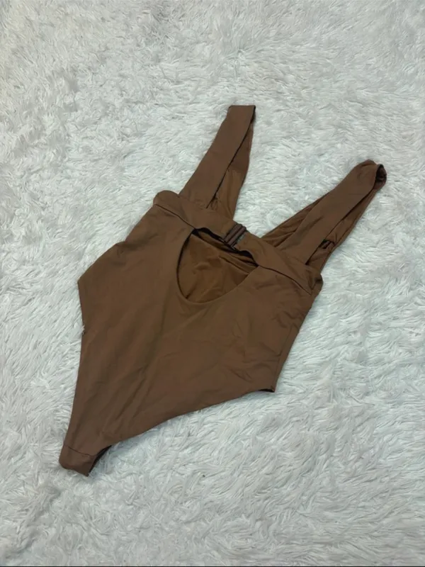 Zara Brown One-Piece Bodysuit - Image 2