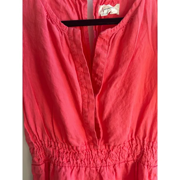 Anthropologie The Somerset‎ Romper Linen Edition small boho vacation festival - Image 3