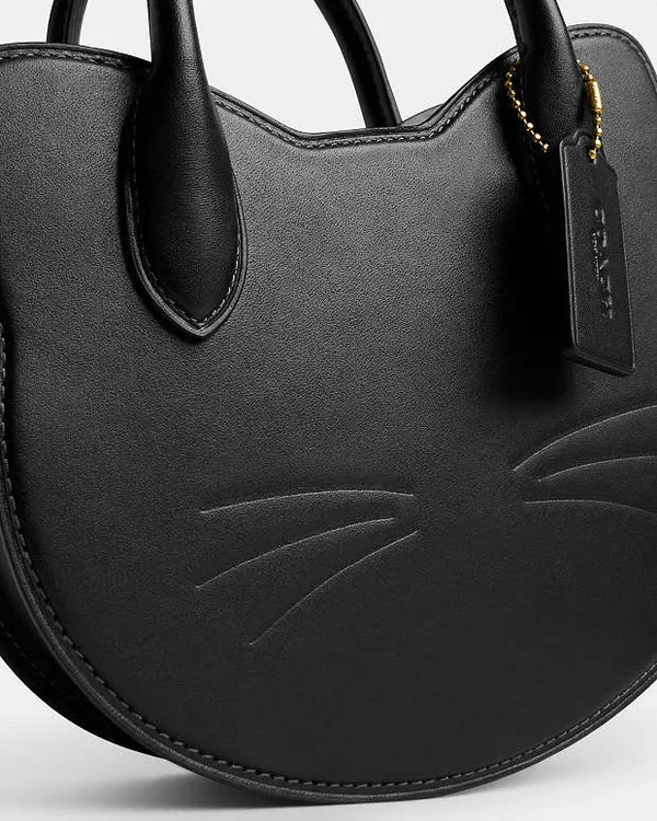 Coach Halloween Cat Crossbody Bag NWT CW615 Black Multi - Image 11
